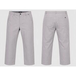 Travis Mathew Mens 40 Open To Close Tech Chino Golf Pants Performance GRAY